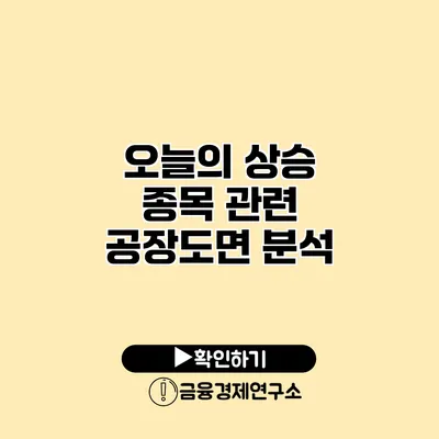 오늘의 상승 종목 관련 공장도면 분석